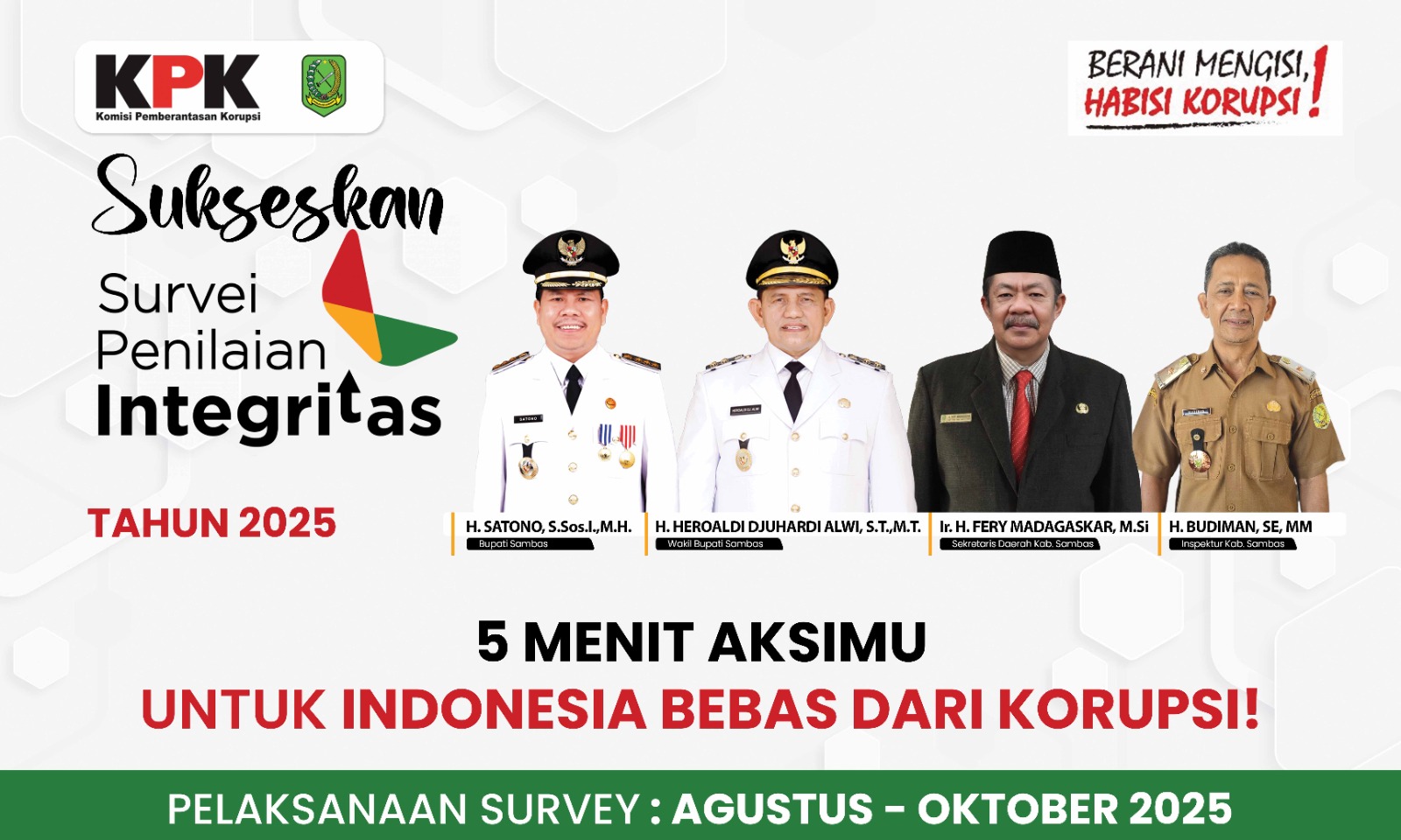 Sukseskan Survei Penilaian Integritas Tahun 2025
