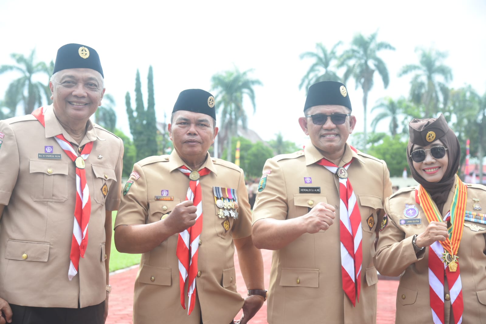 Wakil Bupati Sambas H. Heroaldi Djuhardi Alwi, ST., MT.,  Hadiri Apel Besar Hari Pramuka ke-64 di Mempawah
