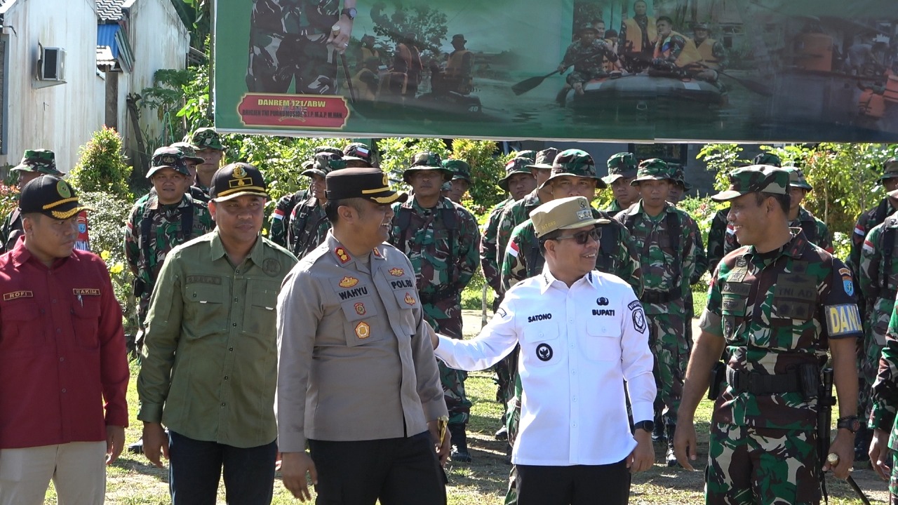 Bupati Sambas Hadiri Apel Gelar Kesiapan Latihan Penanggulangan Bencana