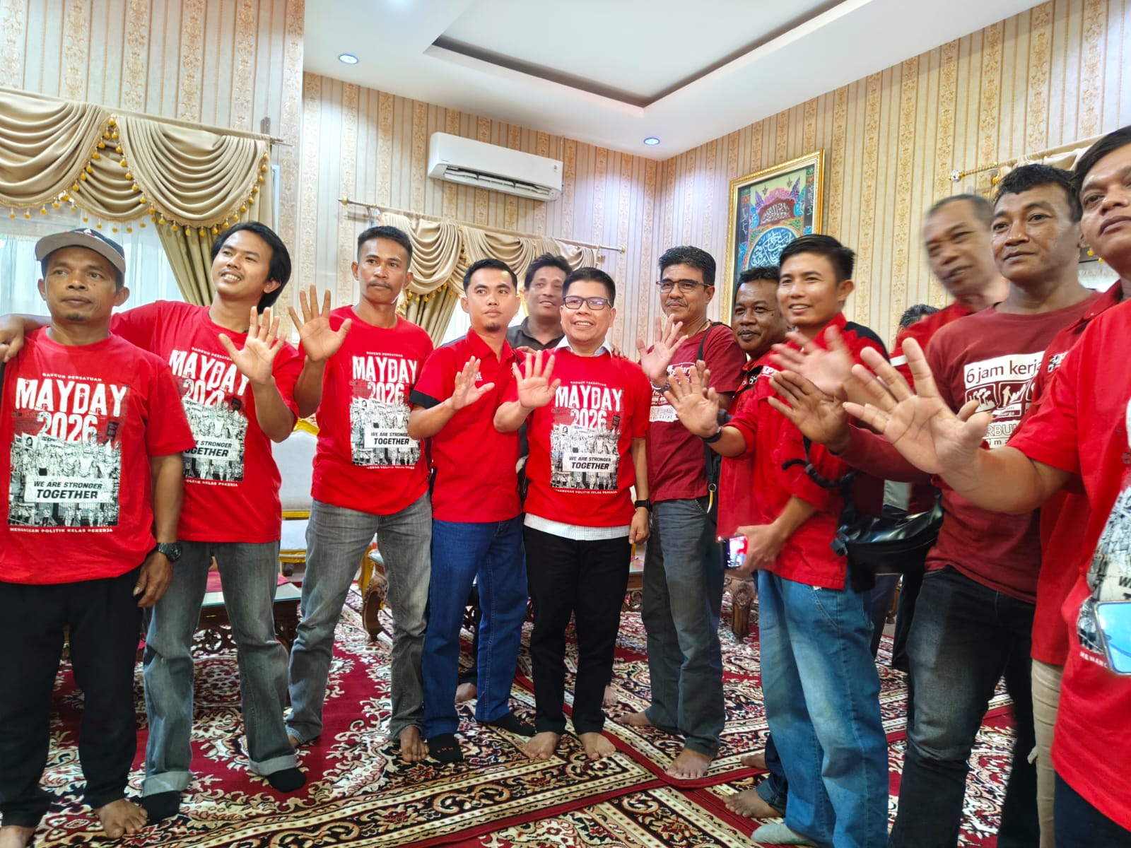 Satono Perkuat Sinergi dengan Buruh, Dialog Serbuk Jadi Energi Baru Pembangunan Sambas
