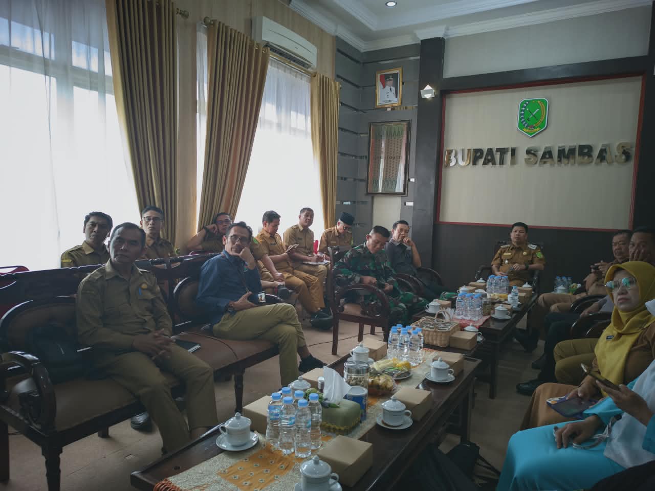 Bupati Satono Hadiri Rakor Nasional Pengendalian Inflasi dan Launching Bahan Ajar Anti Korupsi