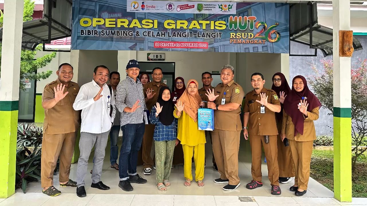Peringati HUT Ke 26, Rsud Pemangkat Gelar Baksos Operasi Gratis Bibir Sumbing Dan Celah Langit